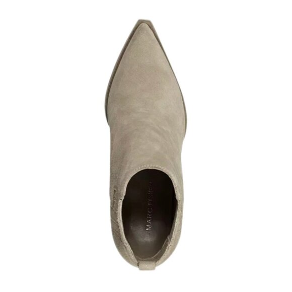 MARC FISHER MATTER Women's Block Heel Pointed Toe Booties Dark Natural Size 10 - Picture 4 of 6